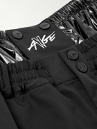 Moncler Genius - A$AP Rocky Wide-Leg Shell-Trimmed Canvas Shorts - Black