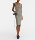 McQueen Gingham midi dress