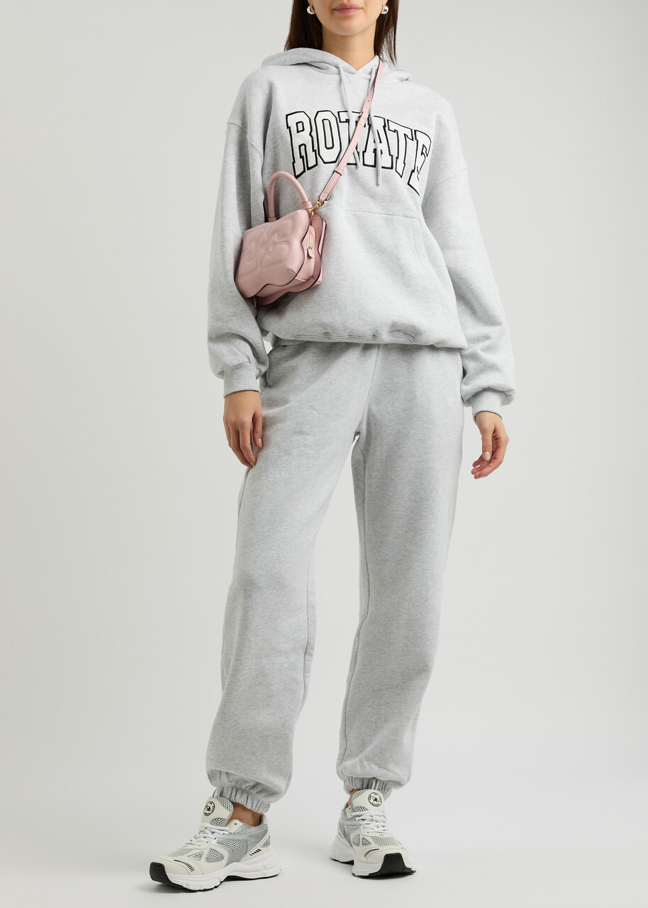 Rotate Sunday Logo Cotton Sweatpants Light Grey