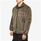 South2 West8 Men's Micro Fur Piping Jacket in Charcoal