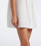 Dôen Nessie broderie anglaise cotton minidress