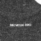 MKI Men's Mohair Blend Knit Track Jacket in Charcoal