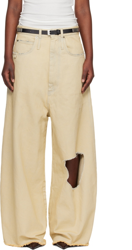 Photo: LU'U DAN Off-White Dumpster Denim Jeans