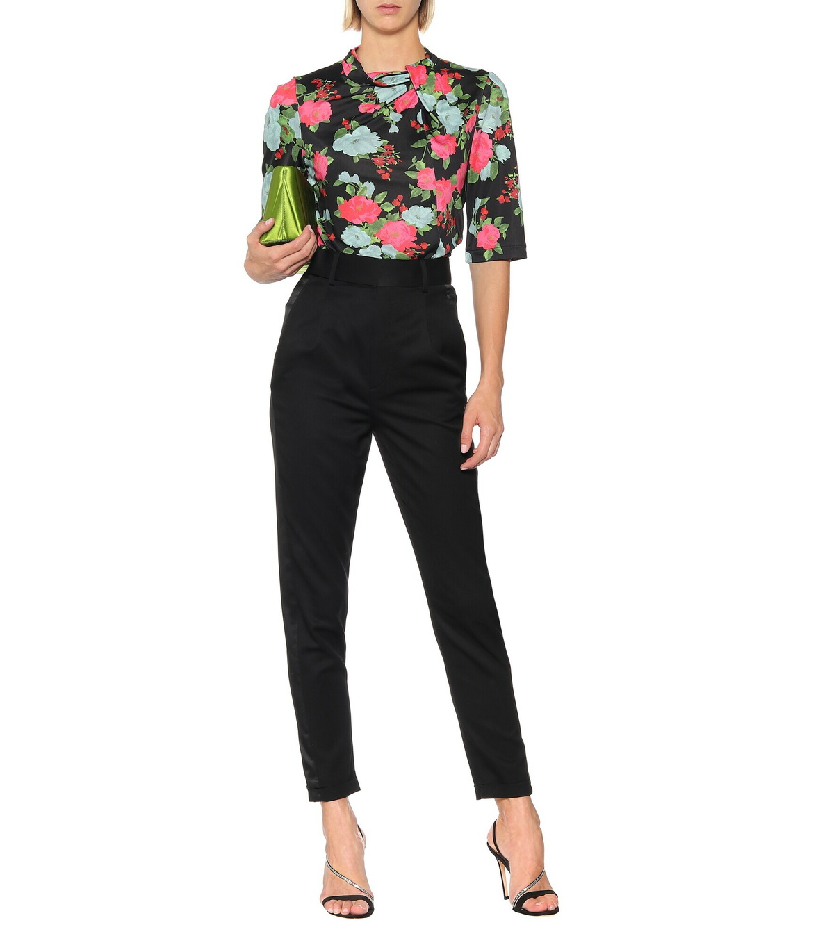 Erdem - Kacey floral jersey top