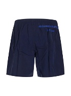 Alexander Mcqueen Blue Swim Short
