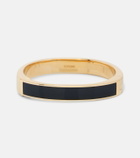 Toteme Signature enamel gold-plated bangle