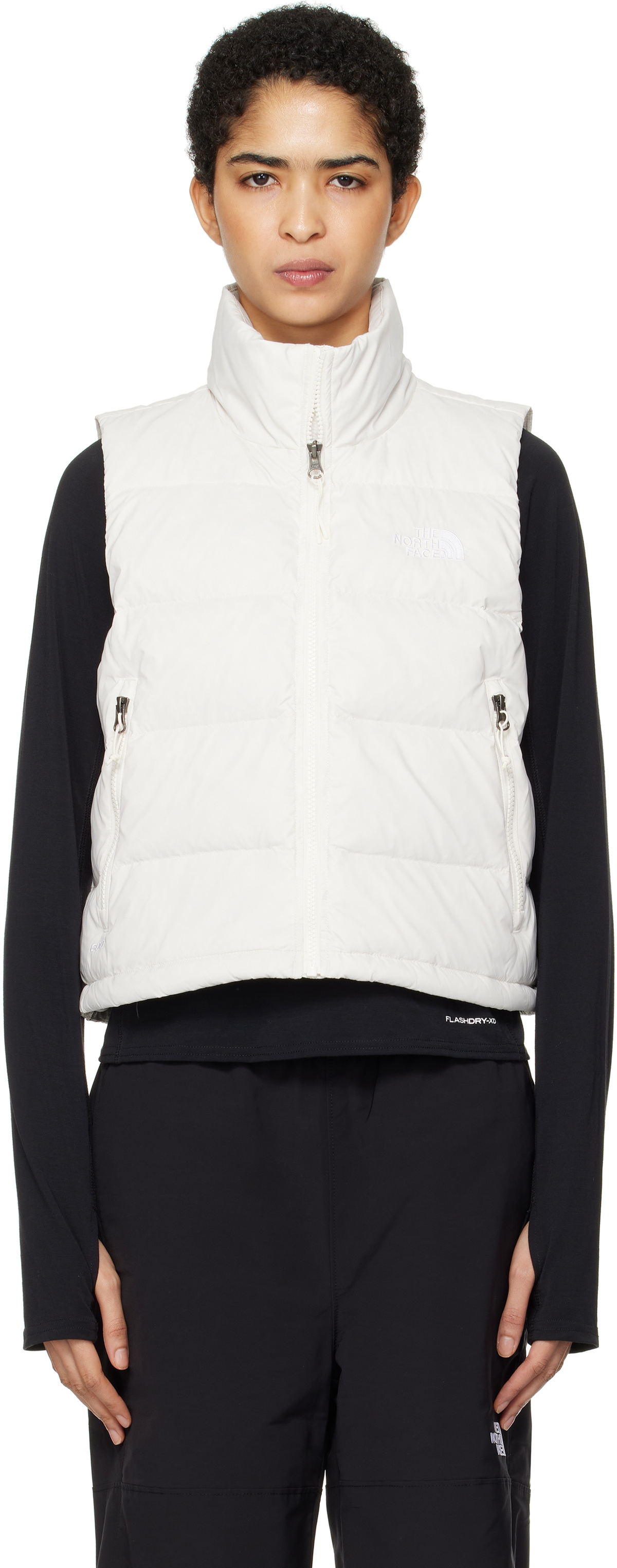 Off White Hydrenalite A Line Down Vest by The North Face on Sale