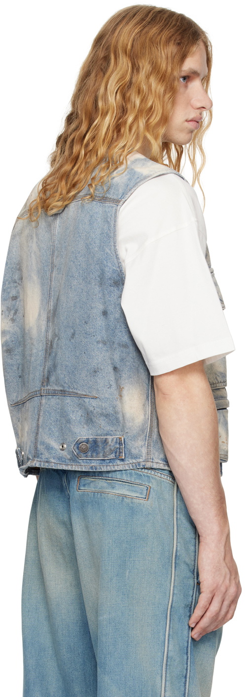 Diesel Blue D-Samp-S Denim Vest Diesel