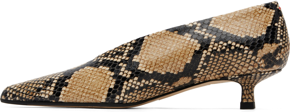 Aeyde Beige Clara Pointed-Toe Heels