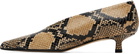 Aeyde Beige Clara Pointed-Toe Heels