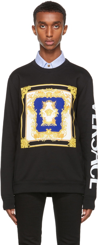 Photo: Versace Black Medusa Renaissance Sweatshirt