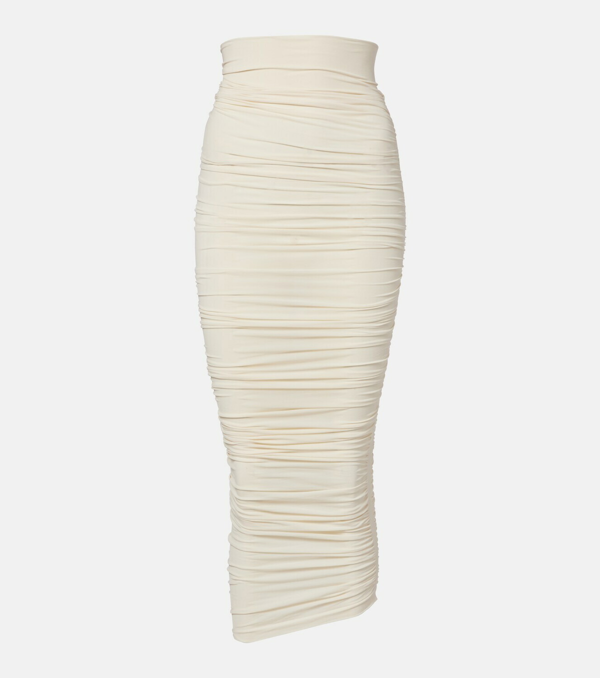 Wolford Draped sheer high-rise midi skirt