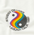 Stüssy - Laguna 80 Printed Pigment-Dyed Cotton-Jersey T-Shirt - White