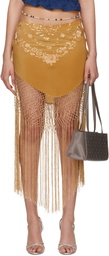 Conner Ives SSENSE Exclusive Yellow Demi-Couture Piano Shawl Midi Skirt