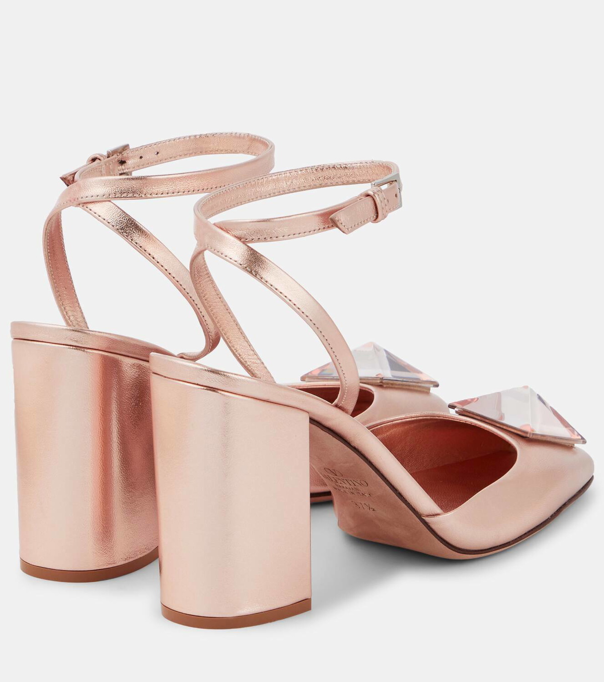 Valentino Garavani One Stud leather slingback pumps