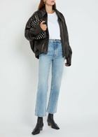 Khaite Odin Leather Jacket Black