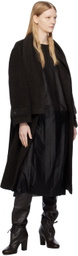 UMBER POSTPAST Brown Mud-Dyed Midi Dress