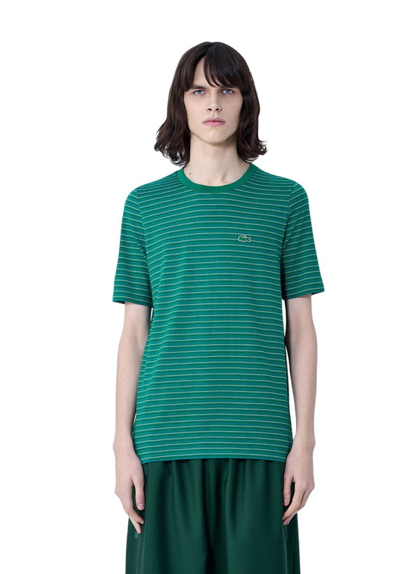 Photo: Lacoste Striped Cotton Jersey T-Shirt