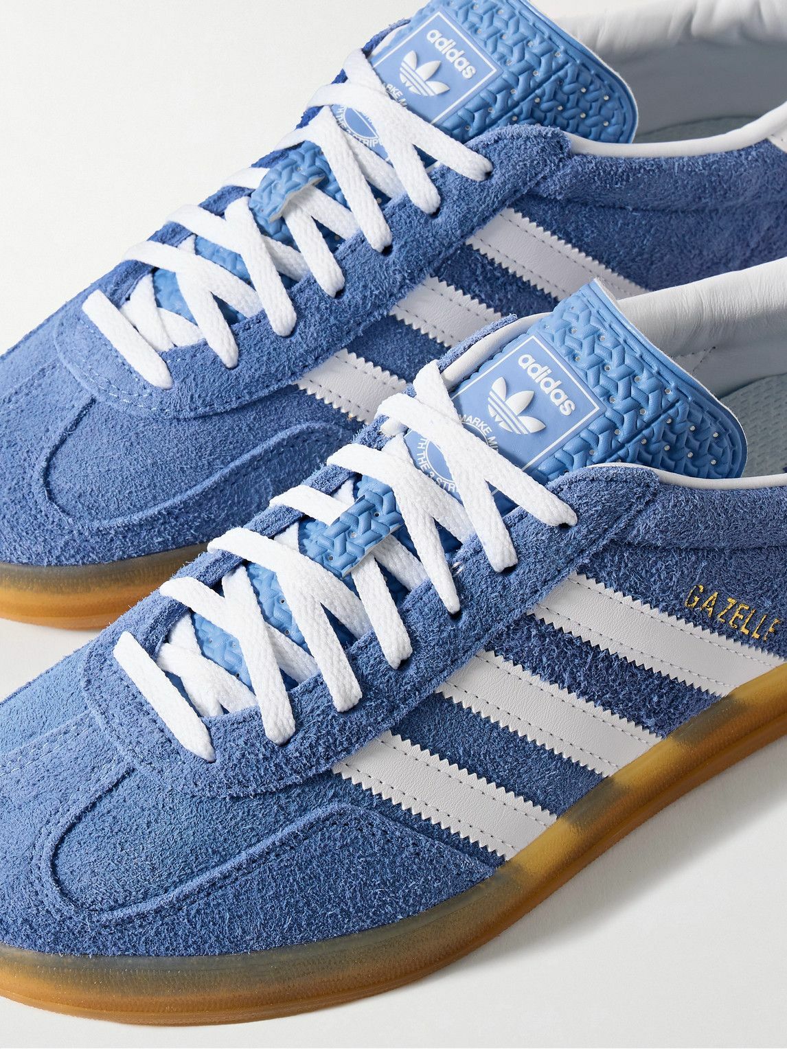 adidas Originals - Gazelle Indoor Leather-Trimmed Suede