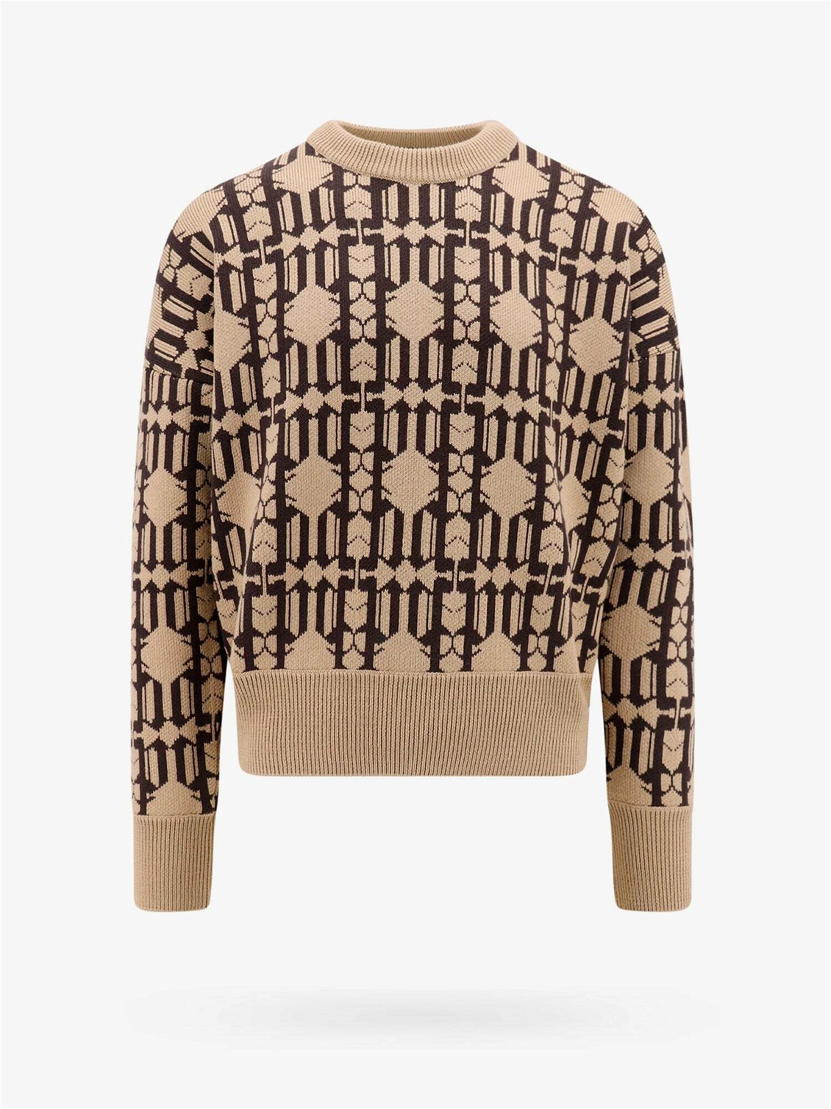 Monogram striped wool blend sweater - Palm Angels - Men