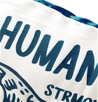 Human Made - Polar Cord-Trimmed Printed Satin Cushion - White
