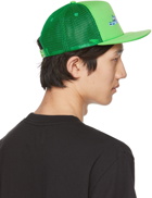 Awake NY Green Chrome Logo Trucker Cap