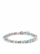 Peyote Bird - Shoreline Silver Multi-Stone Beaded Bracelet