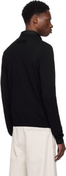 Hugo Black Regular Fit Crewneck Soft Yarns Sweater