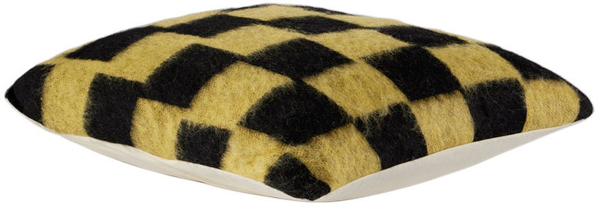ZANKOV SSENSE Exclusive Black & Yellow Rudy Cushion