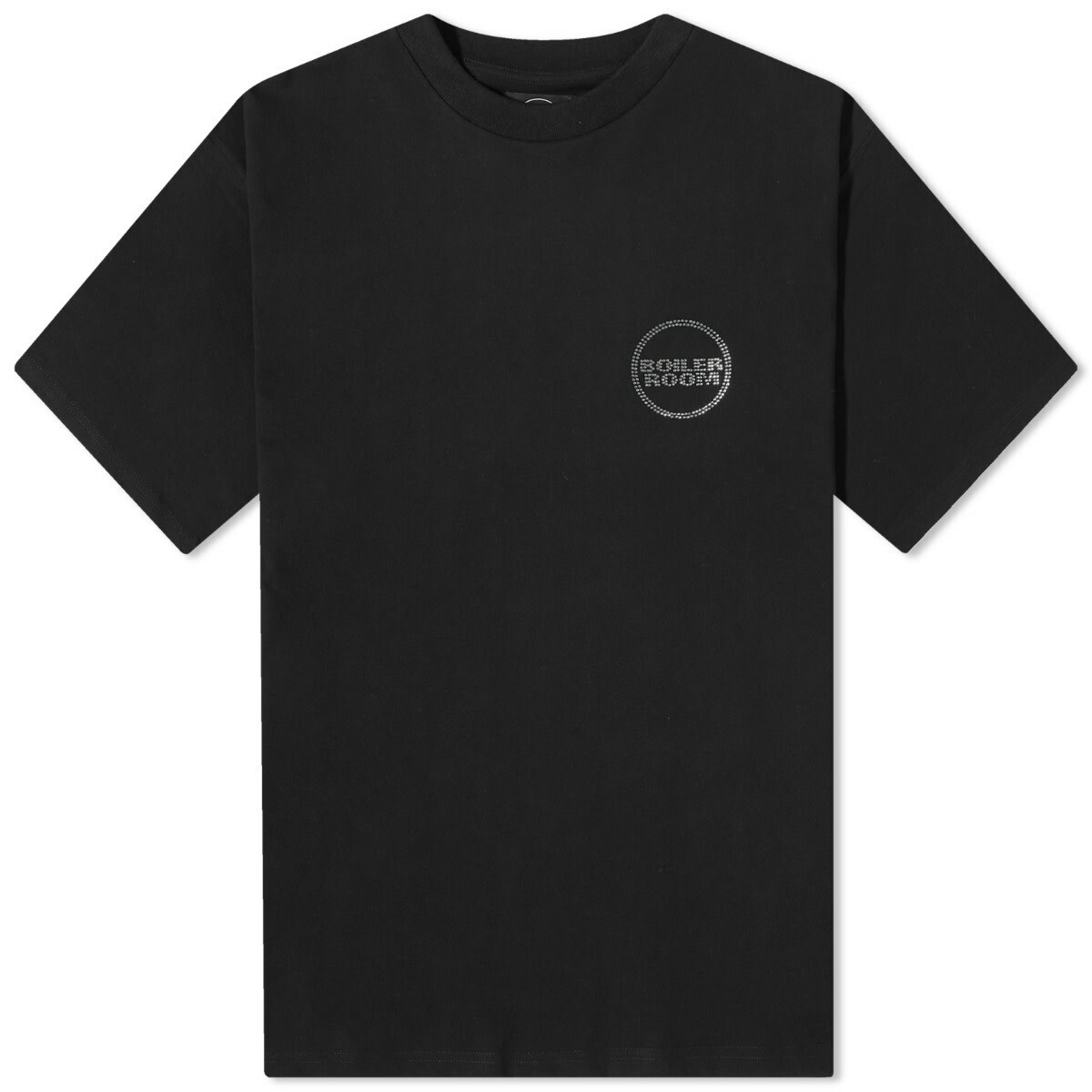 Photo: Boiler Room Men's Diamante Logo T-Shirt in Black