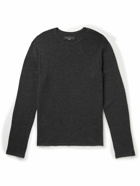 Rag & Bone - Collin Honeycomb-Knit Merino Wool-Blend Sweater - Gray