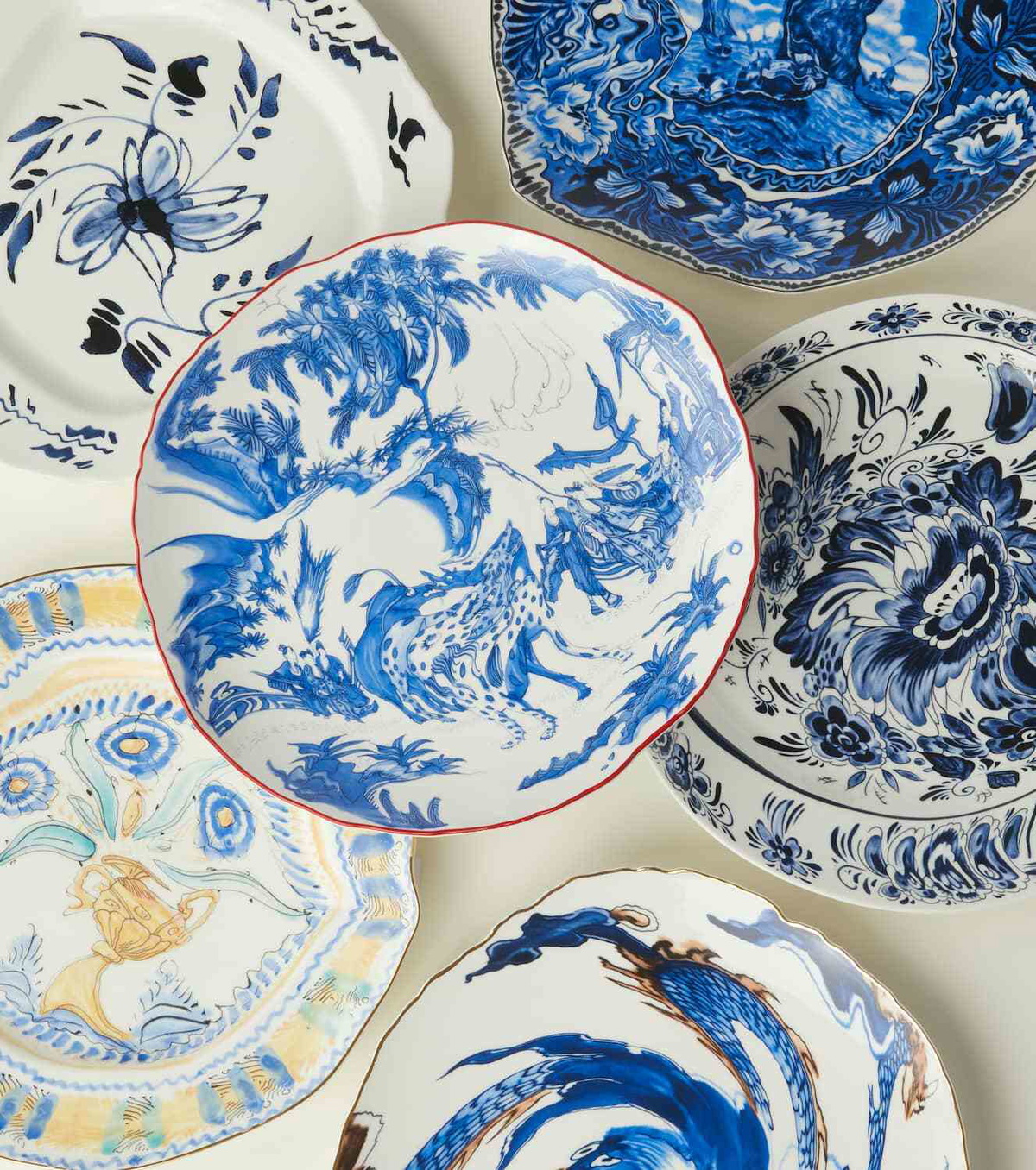 Seletti x Diesel Living Classics on Acid Imari Dragon dinner plate