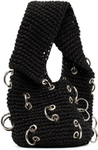 Lado Bokuchava SSENSE Exclusive Black Mini Pierced Eight Bag