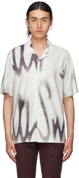 Paul Smith White & Grey Spray Short Sleeve Shirt