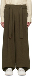 Recto Green Belted Trousers