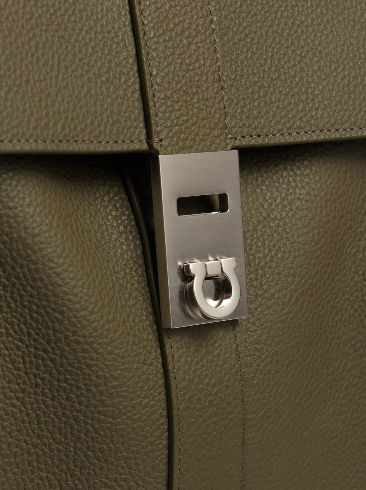 Ferragamo Mens Utility backpack with Hug buckles in Green