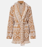 Alanui Send Beat wool-blend cardigan