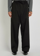 Lemaire Barrel-leg Cotton Trousers Black