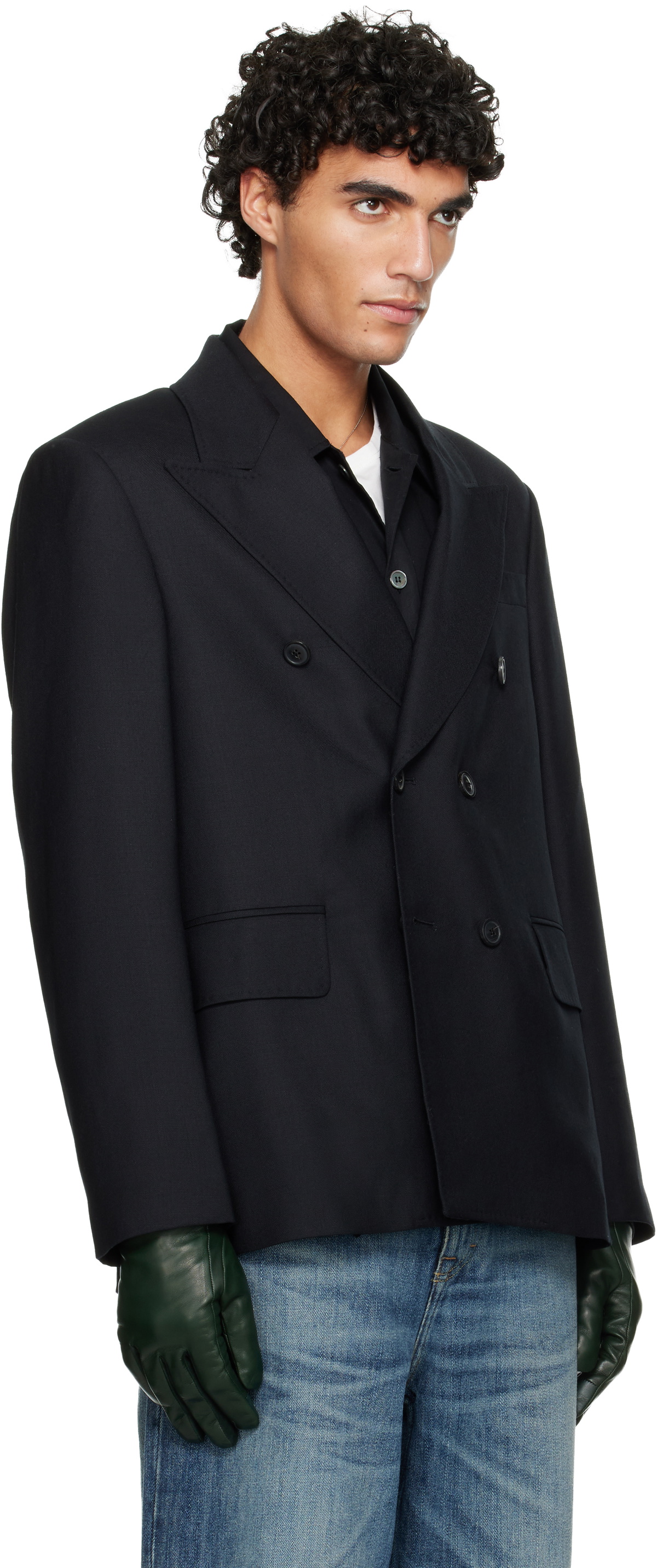 OUR LEGACY Black Unconstructed DB Blazer Our Legacy