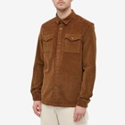 Barbour Men's Cord Overshirt in French Sandstone