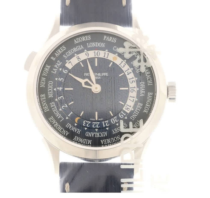 Photo: Patek Philippe Complications World Time Automatic Blue Dial Mens Watch 5230P-001