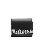 Alexander McQueen Men's Grafitti Logo Airpods Pro Case in Black/White