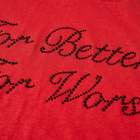 Acne Studios Men's Etz Better / Worse T-Shirt in Cardinal Red