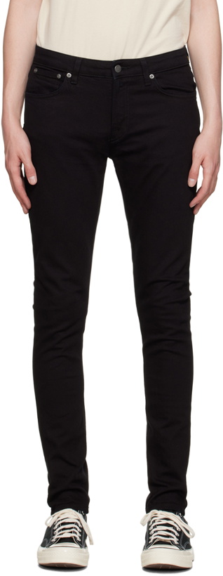 Photo: Nudie Jeans Black Skinny Lin Jeans