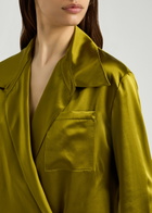 Roksanda Jana Silk-satin Shirt Green