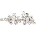 Simone Rocha Silver Mini Hellebore Flower Hair Clip