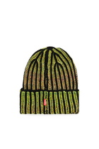 Diesel Ribbed beanie with dégradé neon stripes - Knit caps - Unisex - Multicolor