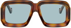 LOEWE Tortoiseshell Paula's Ibiza Dive In Mask Sunglasses