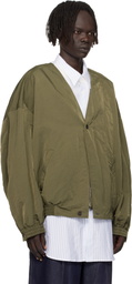 Hed Mayner Green Bomber Jacket