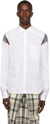 Comme des Garçons Homme Plus Check Cut-Out Shirt